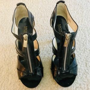 Michael by Michael Kors Leather Platform Sandal